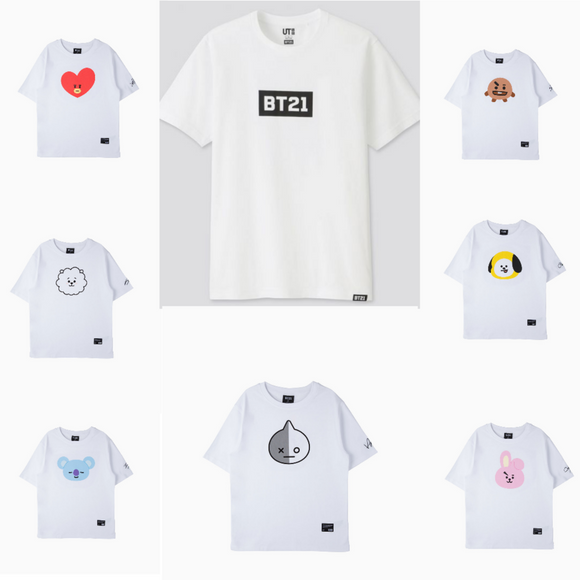 BT21 CHARACTERS T-SHIRTS