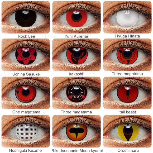 2pcs/Pair  Lenses Sharingan Contact