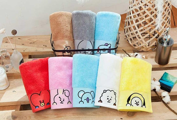 BT21 CHARACTER COTTON TOWEL