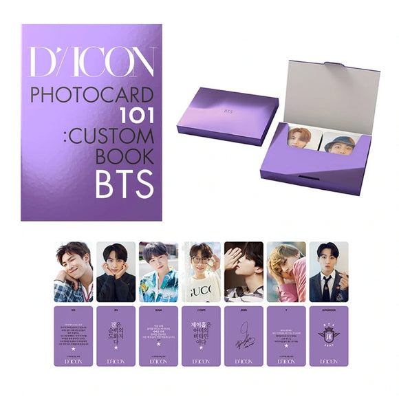 BTS - DICON PHOTOCARD 101 : CUSTOM BOOK / BEHIND BTS Since 2018 (2018-2021 In USA)