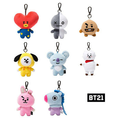 BTS  BT21 Official Authentic Goods Bag Charm Doll